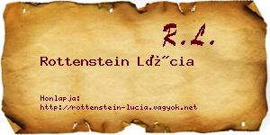Rottenstein Lúcia névjegykártya